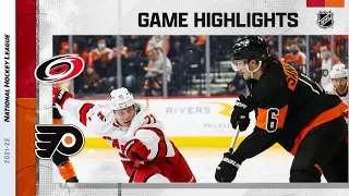 Hurricanes @ Flyers 2/21 | NHL Highlights 2022