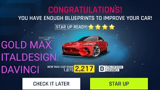 GOLDEN MAXED ITALDESIGN DAVINCI... Applying all upgrades