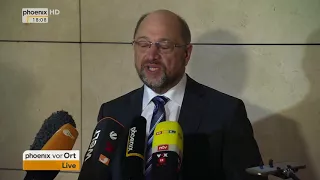 Statement von Martin Schulz im Vorfeld der Koalitionsverhandlungen am 25.01.18