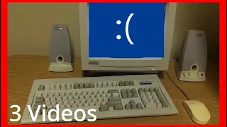 Windows 95 Has BSOD bass use a computer 3 Videos