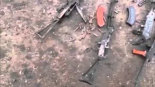 Славянск  Личное оружие погибших в сбитом вертолете МИ 8 24 06 14