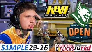 s1mple 29-16 / NaVi vs Heroic / DreamHack Open Winter 2017 - Group Stage