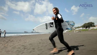 Surfing in the Azores