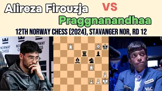 How To Play Chess: Alireza Firouzja vs Praggnanandhaa R || 12th Norway Chess 2024, rd 12