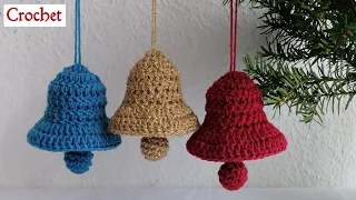 Crochet Bells for Christmas decor | So Easy