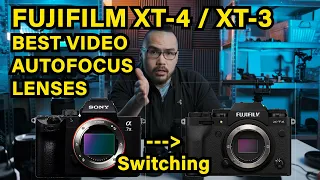 Best FujiFilm X-T4 X-T3 Lenses for Video - Autofocus Test (Switching from Sony to Fujifilm)