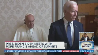 Biden talks climate, poverty, abortion with Pope Francis | Rush Hour