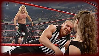 HHH and Stephanie manipulate Chris Jericho's Intercontinental Title Match: RAW IS WAR, May 08, 2000