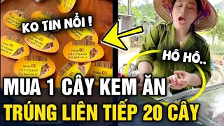 Đỉnh cao 'NHÂN PHẨM' bà cô mua '1 QUE KEM' nhưng trúng thưởng đến 20 CÂY liên tiếp | Tin 3 Phút