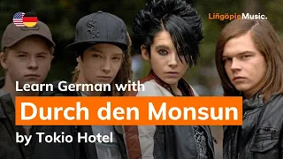 Tokio Hotel - Durch den Monsun (Lyrics / Liedtext English & German)