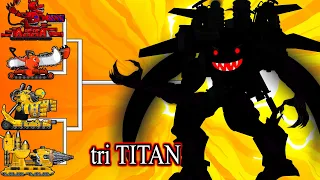 Unprecedented ending: Pochita Chainsaw vs Tri Titan | Arena Tank Cartoon