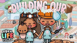 Building Our Dream *MODERN MANSION* 🏡✨ || *with voice🔊* || Toca Boca Family Roleplay