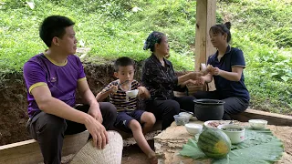 Sua’s birth mother unexpectedly visited their new home, and the family meal became even more bonding