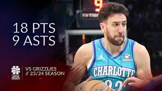 Vasilije Micic 18 pts 9 asts vs Grizzlies 23/24 season