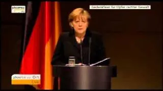 Rede von Angela Merkel - Gedenkveranstaltung