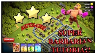 Using 56 Super Barbarians to Attack in Clash of Clans!|cocindia|clashwithroman