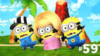 Minion rush Vampire minion Mom minion and Referee minion at Volcano Island LEVEL 301-304 EPISODE 59