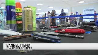 TSA warning against increase of prohibited items in airports