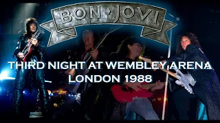 Bon Jovi - 3rd Night at Wembley Arena - London 1988 - Soundboard Recording