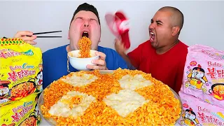 CHEESY NOODLES WITH ORLIN • Mukbang & Recipe