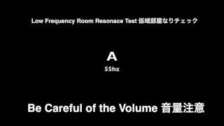 Low Frequency Room Resonance Test