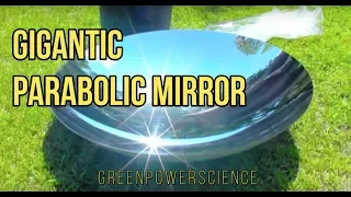 SOLAR COOKING 46" Parabolic Mirror Solar Stove Solar Oven GreenPowerScience