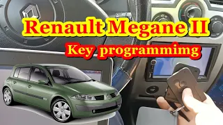 Renaul Megane II . Key programming with Renolink