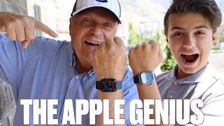 HIS FIRST APPLE WATCH