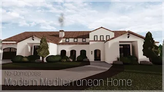 BLOXBURG | Modern Mediterranean Home | No-Gamepass | House Speedbuild