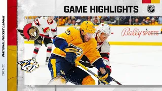 Senators @ Predators 3/29 | NHL Highlights 2022