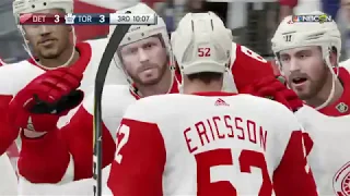 NHL 19 - Detroit Red Wings Vs Toronto Maple Leafs Gameplay - NHL Season Match Dec 6, 2018