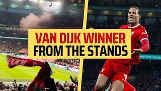 Virgil van Dijk goal wins the League Cup for Liverpool - CRAZY celebrations!