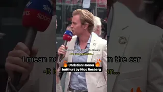 Nico Rosberg butthurting Christian Horner during interview🍑🔥 #shorts