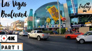 Las Vegas Strip - Las Vegas Boulevard | Passed Tropicana Las Vegas Nevada | Driving Tour [4K]