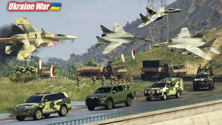 Today Ukrainian Mig-23 Fighter jets and Anti-tanks Attack Russian Two international Airports | GTA V