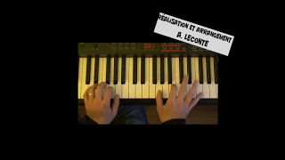 Un homme debout - travail instrumental - piano