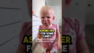 Little girl tries sour candy for the first time! 😨