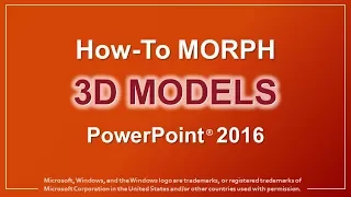How to Morph 3D Models in PowerPoint 2016
