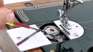 Adjusting the Lower Bobbin Tension on a Vintage Singer Sewing Machine