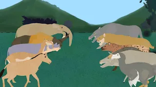 prehistoric animals cenozoic animals animation —all animation