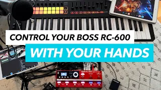 How to control the Boss RC-600 (or RC-505) with a midi keyboard