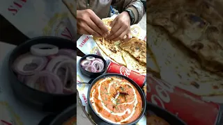 kadai paneer with garlic butter naan