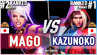 SF6 🔥 Mago (Juri) vs Kazunoko (Cammy) 🔥 Street Fighter 6