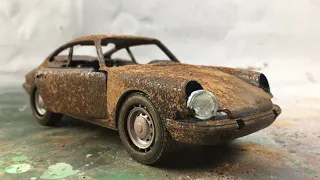 Porsche 911 Coupe 1964 -  Restoration Damaged Model Car