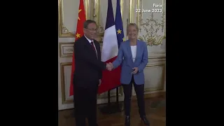 French PM and Chinese Premier Li Qiang meet in Paris