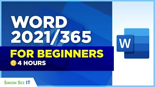 Microsoft Word for Beginners: 4-Hour Training Course in Word 2021/365