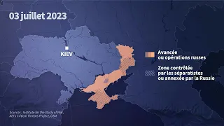 Ukraine: presque 500 jours d'invasion russe en carte | AFP