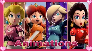 💗 Mario Strikers Battle League - Peach,Daisy,Rosalina,Pauline Animations 💗