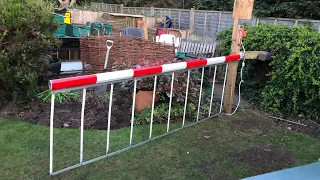 My Project - Level Crossing Barrier in my back yard (09/04/2020)