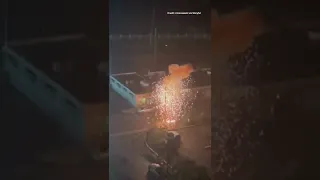 Hurricane Fiona Causes Powerlines to Explode in Puerto Rico